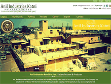 Tablet Screenshot of anilindustries.com